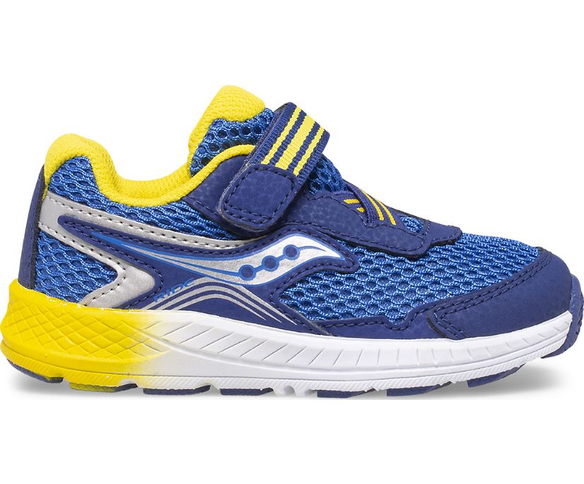 Tenis Saucony Ride 10 Jr. Niños Azules Amarillos | México 748ZUTG
